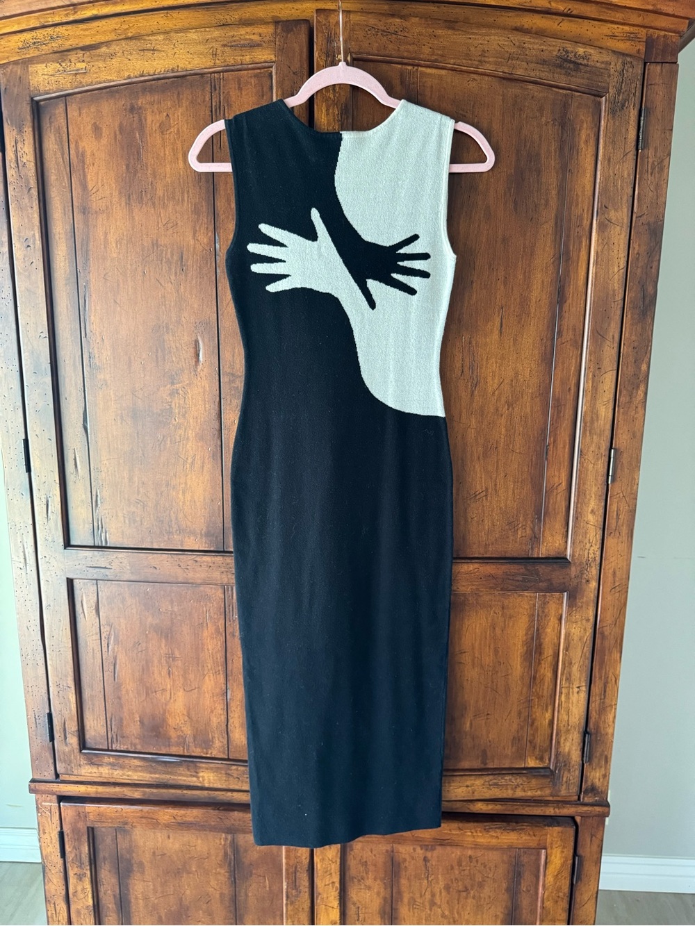 Another Girl Handsy Knit Graphic Midi Dress Size Small - Picture 7 of 9